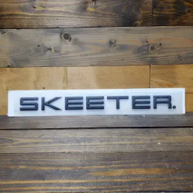 1409 Skeeter New Authentic Emblem-black 14 Inch