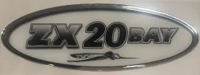 Skeeter Zx-20 Oem Zx 20 Bay Domed Hull Decal 10.5 Inch 3.5 Oval Adhesive Emblem Nos