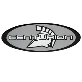 1050250 Ski Centurion Pn Emblem / Logo Silver/ Black Marine Raised Vinyl Boat Decal