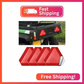 Decal35 Smeyta Slow Moving Vehicle Sign 4 Pack 7 Inch X8 Diamond Grade Reflective Sticker Ca