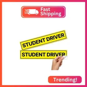 St-7529-4rr Stickios Non-magnetic Student Driver Stickers - Removable Vinyl Decals For Cars