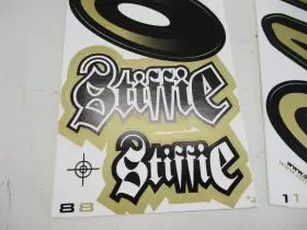 26-wl41 Stiffie Alphanumberic Id Decal Kit Gold And Black Marine Boat