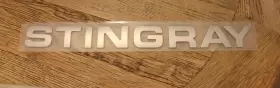 153476-01 Stingray New Boat Company 153476 2 Inch Tall X 22 Long Silver Raised Decal Emblem