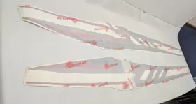 629.0807 Stingray 2017 Graphic Upper Hull Decal Set 2 105 5/8 Inch X 11 3/8 Boat