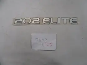 7d197 Stratos 202 Elite Raised Decal 16 1/8 Inch X 1 3/4 Silver And Black Marine Boat