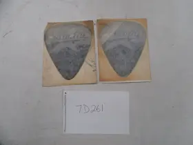 7d261 Stratos Pick Raised Decal 5 5/8 Inch X 4 3/4 Set Of 2 Black And Gray Boat
