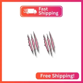 Sld-0233 Street Legal Decals 2 Ripped Claw Marks Pink 9 Inch Vinyl Sticker Jurassic Dinosaur Monster Scrat