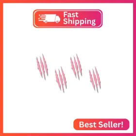 Sld-0233-fba Street Legal Decals 4 Ripped Claw Marks 6 Inch Solid Pink Vinyl Sticker Jurassic Dinosaur Monster