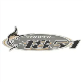 U22515-01 Striper Boats Marine Boat Raised Emblem Decal - 1851 Sticker