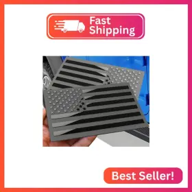 Lhj100 Synrroe Metal American Flag Emblem Decal Black For Car Truck Or Suv