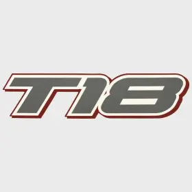 348071 Tahoe Boats Boat Model Decal Sticker T18 Metallic Gray Red White