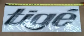 U33843-02 Tige Boats Raised 3d Large Decal 2019 Black Chrome