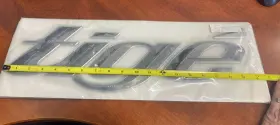 U33844-01 Tige Oem Raised Emblem - Chrome Chromax Approximately 19 Inch X 5.5