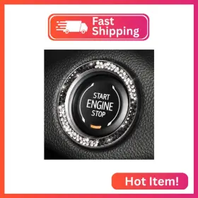 Cz22030708 Tobequeen Car Bling Ring Crystal Stickers Rings Womens Decals