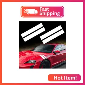 Hs422-y004 Tomall 2 Pair Racing Sport Stripe Vinyl Decals For Car Fender Hood Bumper Trunk Hs422-y004 Tomall 2 Pair Racing Sport Stripe Vinyl Decals For Car Fender Hood Bumper Trunk