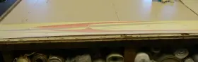 124545 Tracker Boat Graphic Decal 97 Inch X 11 1/4 Red And Gray Marine