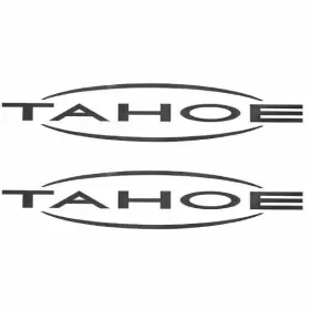 104010 Tracker Boats Boat Decal Tahoe Dark Gray 23 Inch Pair