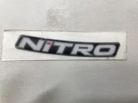 182749 Tracker Nitro 4 1/2 Inch L X 5/8 W Raised Gray / Black Decal Marine Boat