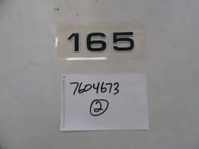 7604673 Triton 165 Raised Decal 5 1/4 Inch X 1 1/2 Black And White Marine Boat