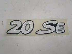20-se Triton 20 Se Raised Decal 10 L X 2 1/4 Inch H Black / Silver Marine Boat