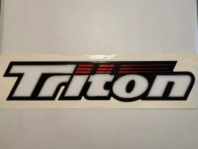 2725550 Triton Boat Large Decal Vinyl - Red/white/black