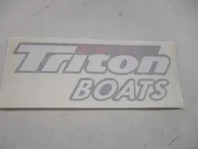 1760644 Triton Boats Decal Sticker 13 3/8 Inch X 5 1/4 White / Black Red Marine Boat