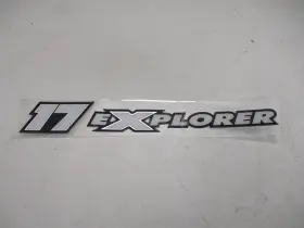 1909943 Triton Boats 17 Explorer Raised Decal 1/2 Inch X 2 Black / White Boat