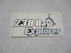 1978068 Triton Boats 238 Bay Explorer Raised Decal Silver And Black Marine Boat