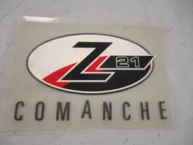 7604296 Triton Boats Z21 Comanche Raised Decal 6 Inch X 4 Black / Red Silver Boat