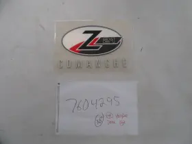 7604295 Triton Z21 Comanche Raised Decal Silver / Black Red Marine Boat