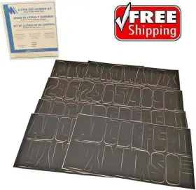 91072 Valmar Marine Boat Alphanumeric Decals 3 Inch Black Kit New Ships Free In Usa