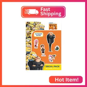 33112 Wall Palz Despicable Me Gru Family Car Decals - Set Of 5 Stickers For Truck Water Bottle B