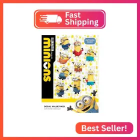 33118 Wall Palz Despicable Me Minions Car Decals - Set Of 9 Bob Stuart Kevin Vinyl Stickers For