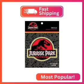 333042 Wall Palz Jurassic Park Logo Decal - Large 6.7 Inch Waterproof Vinyl Sticker For Car Truck Lap