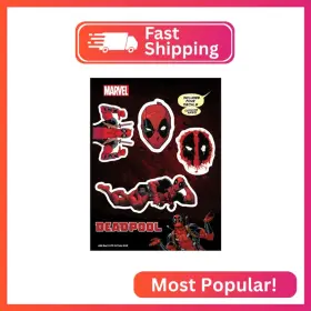 81703 Wall Palz Marvel Deadpool Vinyl Decals - Set Of 4 Car Stickers For Window T