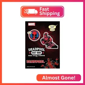 81708 Wall Palz Marvel Deadpool Vinyl Decals - Set Of 3 Car Stickers For Window T