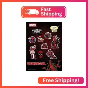 81710 Wall Palz Marvel Deadpool Vinyl Decals - Set Of 9 Car Stickers For Window T
