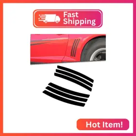 St144bk X Xotic Tech Compatible With Chevy Camaro L&r Side Vent Insert Black Stripe Deca