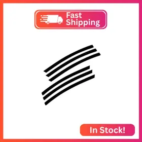 St144mbk X Xotic Tech 6pcs Car Body L&r Side Vent Insert Stripe Decal Vinyl Inlay