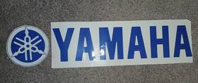 Yamaha 043100550426 Oem Blue Vinyl 8 Inch Decal And 6.5 Adhesive Lettering For Boats More
