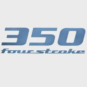 1035050 Yamaha Boat Outboard Decal 350 Four Stroke Blue Steel