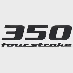1035090 Yamaha Boat Outboard Decal 350 Four Stroke Gray