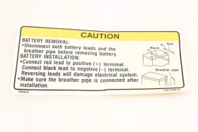 Eu0-u418b-00-00 Yamaha New Oem Caution Label Decal Nos
