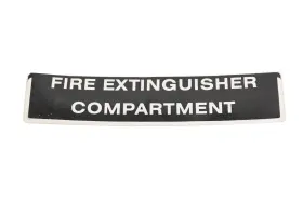 Gp8-u418c-00-00 Yamaha New Oem Fire Extinguisher Label Decal Nos
