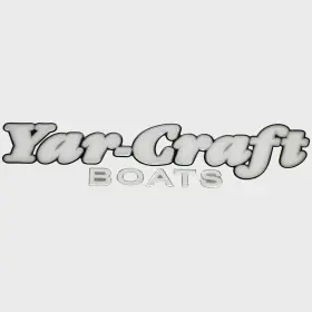 7340103 Yar-craft Boats Pn Boat Raised Decal Sticker White Silver Black
