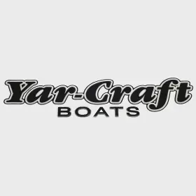 7340105 Yar-craft Boats Pn Boat Raised Decal Sticker Black Silver