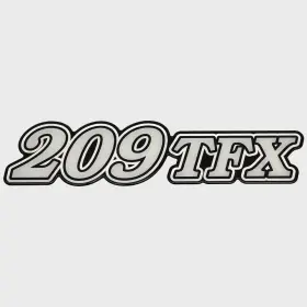 Lh7011 Yar-craft Boat Raised Brand Decal 209 Tfx White Sticker
