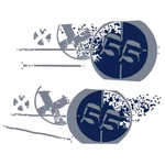 Mastercraft Boat Graphic Decal Stickers X55 Navy Blue New. Price: $149.22.