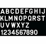 Seachoice Gothic Letter W/pressure Sensitive Adhesive Back 3" White 10PK 74611 New. Price: $15.29.