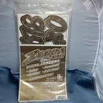 New Tmc ZBF-01 Zebra Flash Vinyl Letters Gold 3" Brush Stroke, 148 Pieces. Price: $29.26.